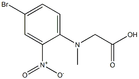 [(4-bromo-2-nitrophenyl)(methyl)amino]acetic acid 化学構造式