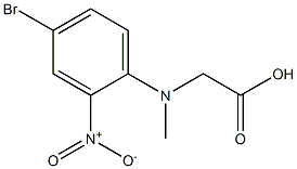 [(4-bromo-2-nitrophenyl)(methyl)amino]acetic acid Structure