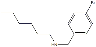 [(4-bromophenyl)methyl](hexyl)amine Structure