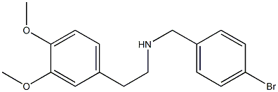 [(4-bromophenyl)methyl][2-(3,4-dimethoxyphenyl)ethyl]amine,,结构式