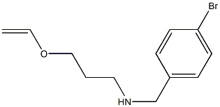 [(4-bromophenyl)methyl][3-(ethenyloxy)propyl]amine 化学構造式