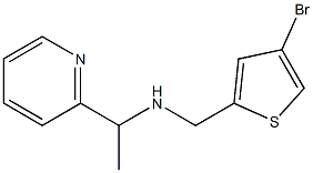 [(4-bromothiophen-2-yl)methyl][1-(pyridin-2-yl)ethyl]amine 化学構造式