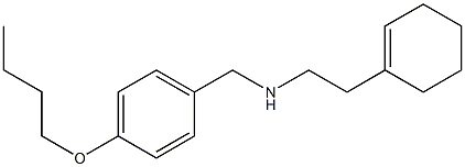 [(4-butoxyphenyl)methyl][2-(cyclohex-1-en-1-yl)ethyl]amine 化学構造式