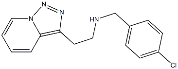 [(4-chlorophenyl)methyl](2-{[1,2,4]triazolo[3,4-a]pyridin-3-yl}ethyl)amine|