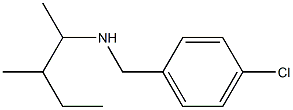 [(4-chlorophenyl)methyl](3-methylpentan-2-yl)amine,,结构式