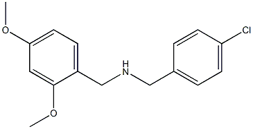 [(4-chlorophenyl)methyl][(2,4-dimethoxyphenyl)methyl]amine 化学構造式