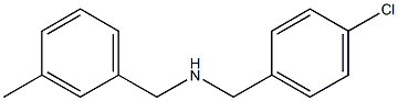 [(4-chlorophenyl)methyl][(3-methylphenyl)methyl]amine Structure