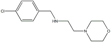 [(4-chlorophenyl)methyl][2-(morpholin-4-yl)ethyl]amine,,结构式