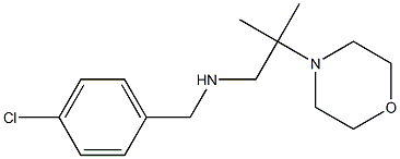 [(4-chlorophenyl)methyl][2-methyl-2-(morpholin-4-yl)propyl]amine,,结构式