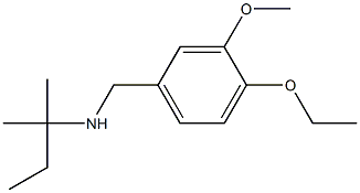 [(4-ethoxy-3-methoxyphenyl)methyl](2-methylbutan-2-yl)amine 化学構造式