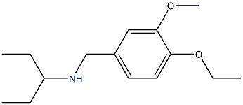[(4-ethoxy-3-methoxyphenyl)methyl](pentan-3-yl)amine Struktur