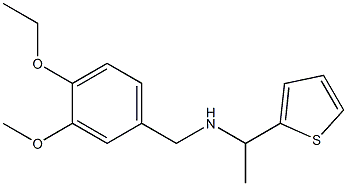 [(4-ethoxy-3-methoxyphenyl)methyl][1-(thiophen-2-yl)ethyl]amine 结构式