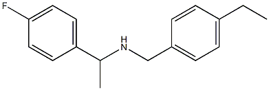 [(4-ethylphenyl)methyl][1-(4-fluorophenyl)ethyl]amine Structure