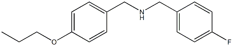 [(4-fluorophenyl)methyl][(4-propoxyphenyl)methyl]amine,,结构式