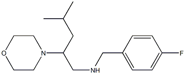 [(4-fluorophenyl)methyl][4-methyl-2-(morpholin-4-yl)pentyl]amine 化学構造式