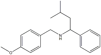 [(4-methoxyphenyl)methyl](3-methyl-1-phenylbutyl)amine 化学構造式