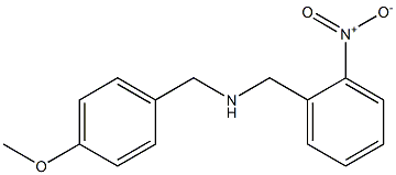 [(4-methoxyphenyl)methyl][(2-nitrophenyl)methyl]amine,,结构式