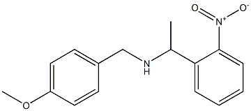 [(4-methoxyphenyl)methyl][1-(2-nitrophenyl)ethyl]amine 结构式