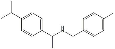 [(4-methylphenyl)methyl]({1-[4-(propan-2-yl)phenyl]ethyl})amine Struktur
