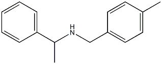 [(4-methylphenyl)methyl](1-phenylethyl)amine Structure