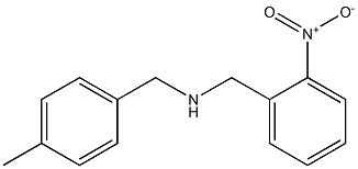 [(4-methylphenyl)methyl][(2-nitrophenyl)methyl]amine,,结构式