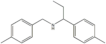 [(4-methylphenyl)methyl][1-(4-methylphenyl)propyl]amine Structure