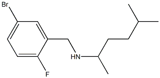 [(5-bromo-2-fluorophenyl)methyl](5-methylhexan-2-yl)amine 化学構造式