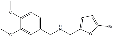 [(5-bromofuran-2-yl)methyl][(3,4-dimethoxyphenyl)methyl]amine Struktur