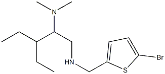 [(5-bromothiophen-2-yl)methyl][2-(dimethylamino)-3-ethylpentyl]amine,,结构式