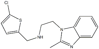 [(5-chlorothiophen-2-yl)methyl][2-(2-methyl-1H-1,3-benzodiazol-1-yl)ethyl]amine Structure