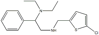 [(5-chlorothiophen-2-yl)methyl][2-(diethylamino)-2-phenylethyl]amine,,结构式