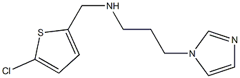 [(5-chlorothiophen-2-yl)methyl][3-(1H-imidazol-1-yl)propyl]amine Structure