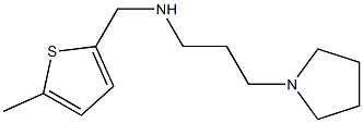 [(5-methylthiophen-2-yl)methyl][3-(pyrrolidin-1-yl)propyl]amine Struktur