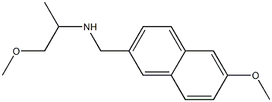 [(6-methoxynaphthalen-2-yl)methyl](1-methoxypropan-2-yl)amine 结构式