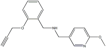 [(6-methoxypyridin-3-yl)methyl]({[2-(prop-2-yn-1-yloxy)phenyl]methyl})amine Structure