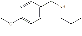 [(6-methoxypyridin-3-yl)methyl](2-methylpropyl)amine Struktur