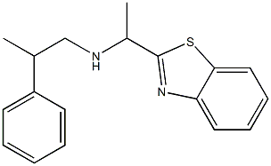 [1-(1,3-benzothiazol-2-yl)ethyl](2-phenylpropyl)amine Struktur