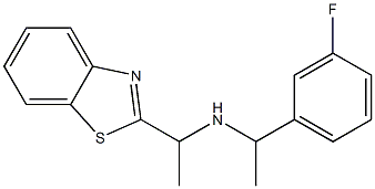 [1-(1,3-benzothiazol-2-yl)ethyl][1-(3-fluorophenyl)ethyl]amine