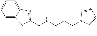 [1-(1,3-benzothiazol-2-yl)ethyl][3-(1H-imidazol-1-yl)propyl]amine