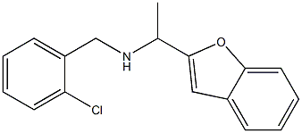 [1-(1-benzofuran-2-yl)ethyl][(2-chlorophenyl)methyl]amine Struktur