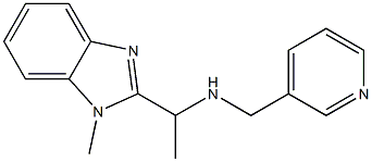 [1-(1-methyl-1H-1,3-benzodiazol-2-yl)ethyl](pyridin-3-ylmethyl)amine Structure