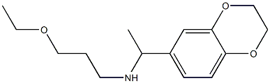 [1-(2,3-dihydro-1,4-benzodioxin-6-yl)ethyl](3-ethoxypropyl)amine Structure
