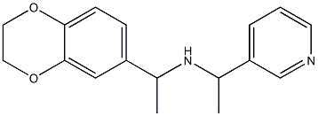 [1-(2,3-dihydro-1,4-benzodioxin-6-yl)ethyl][1-(pyridin-3-yl)ethyl]amine Struktur