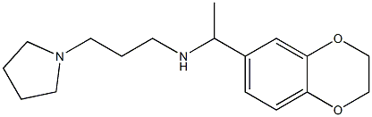 [1-(2,3-dihydro-1,4-benzodioxin-6-yl)ethyl][3-(pyrrolidin-1-yl)propyl]amine Structure
