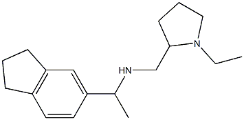 [1-(2,3-dihydro-1H-inden-5-yl)ethyl][(1-ethylpyrrolidin-2-yl)methyl]amine Structure