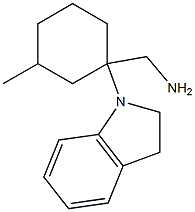 [1-(2,3-dihydro-1H-indol-1-yl)-3-methylcyclohexyl]methanamine 化学構造式
