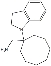 [1-(2,3-dihydro-1H-indol-1-yl)cyclooctyl]methanamine|