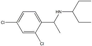 [1-(2,4-dichlorophenyl)ethyl](pentan-3-yl)amine Structure