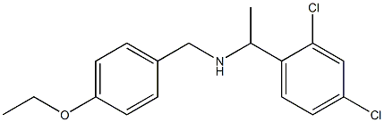 [1-(2,4-dichlorophenyl)ethyl][(4-ethoxyphenyl)methyl]amine Structure