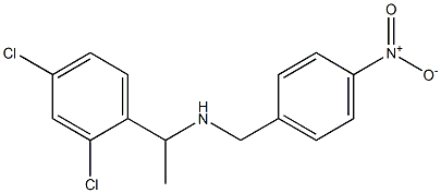 [1-(2,4-dichlorophenyl)ethyl][(4-nitrophenyl)methyl]amine 化学構造式